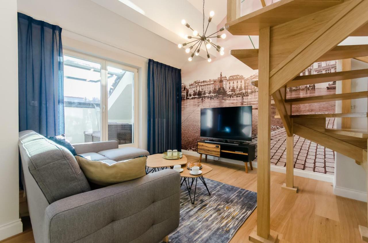 クラクフKazimierz Penthouse With Private Terraceアパートメント エクステリア 写真