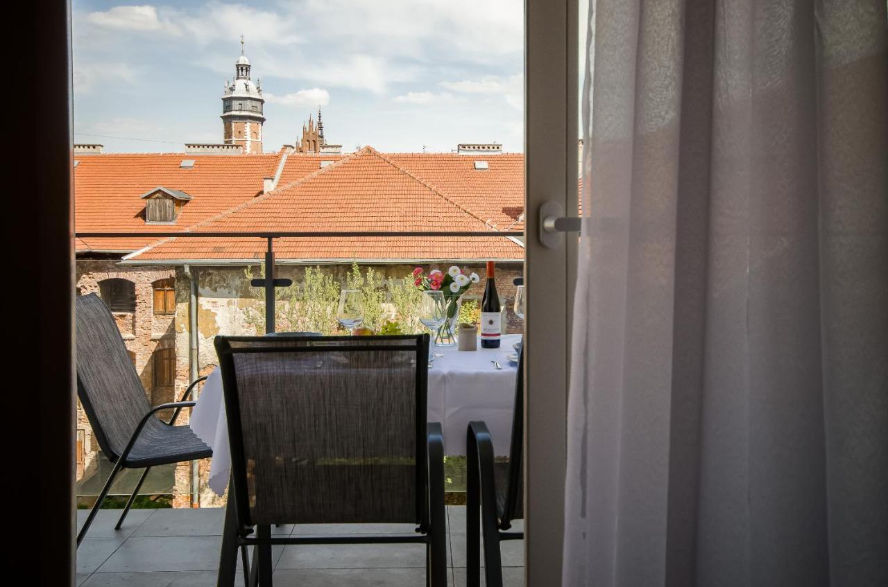 クラクフKazimierz Penthouse With Private Terraceアパートメント エクステリア 写真